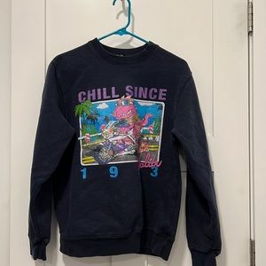 Brandy Melville chill since 1993 t-Rex crewneck